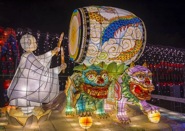 2018 Festival delle Lanterne di Jinju — Foto Stock