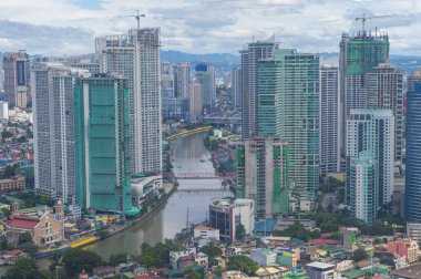 City view of Manila clipart