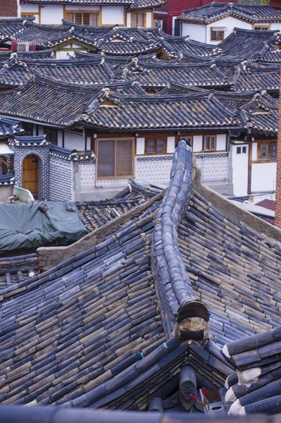 Bukchon hanok aldeia em Seul Coréia — Fotografia de Stock