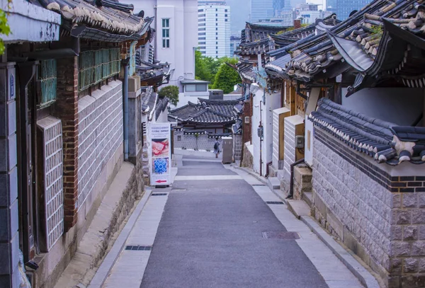 Seul kore bukchon hanok köyü — Stok fotoğraf