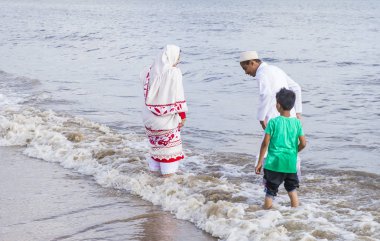 Mumbai Hindistan plajı.