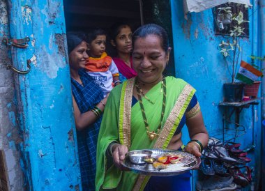Mumbai Hindistan 'da Janmashtami festivali