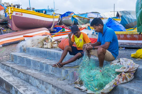 Rybáři v Bombaji Indie — Stock fotografie