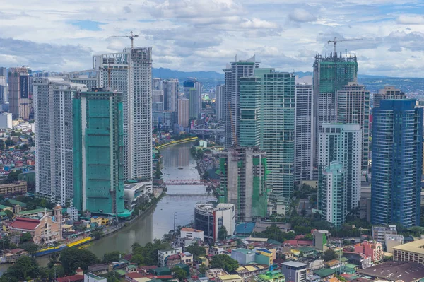 Widok na miasto Manila — Zdjęcie stockowe