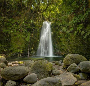 Waterfall Salto do Prego, Sao Miguel