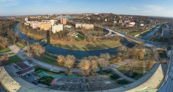 Panorama extra ancho de Ostrava Silesia, República Checa — Foto de Stock