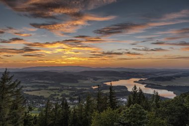 Gün batımında Slezska harta dum, Çek Cumhuriyeti