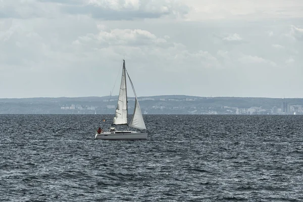 海上ヨット, バルト海, ポーランド — ストック写真