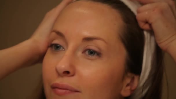 Cuidados com a pele beleza — Vídeo de Stock