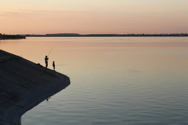 father and son Fishing