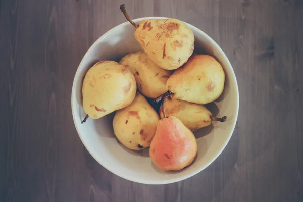 close up of Bowl Of Pears