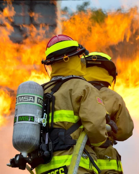 Firemen during Training in action