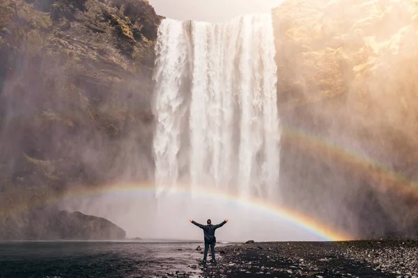 colorful rainbow of Waterfall
