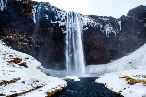 mountain landscape and  Waterfall  at day time