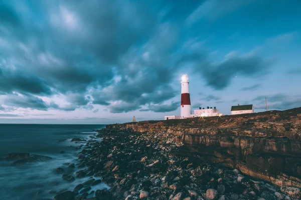 The Light House with cloudy