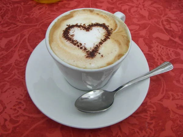 close up of hot coffee in the cup