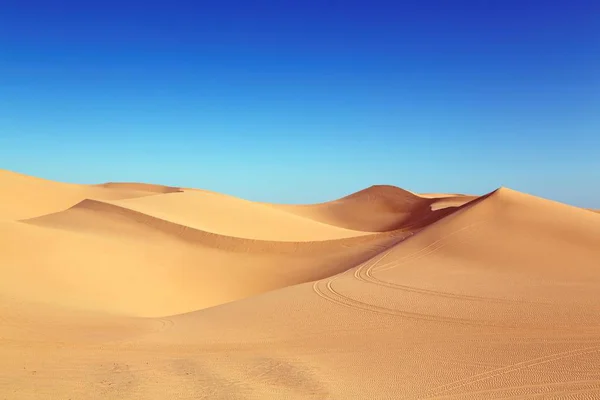 Desert View in morning with blue sky