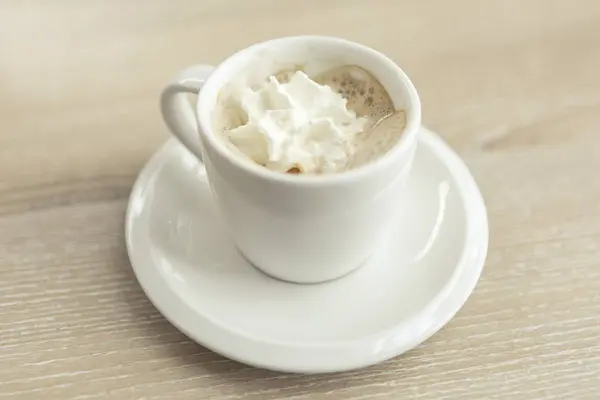 close up of Extra Cream in the cup