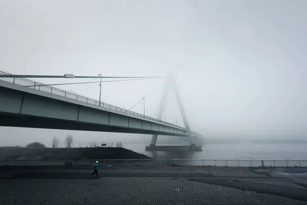 Jogging under the bridge