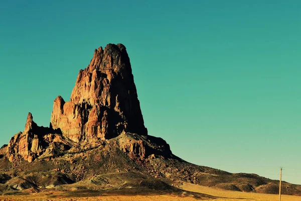 Desert with rock  at day time