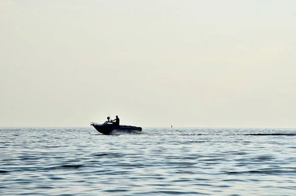 Boating in the Sea