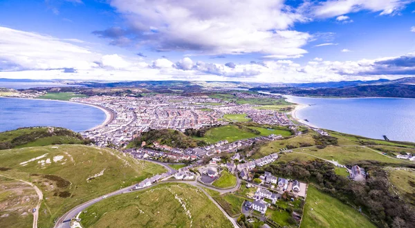 Flygfoto över Llandudno i Wales, Storbritannien — Stockfoto