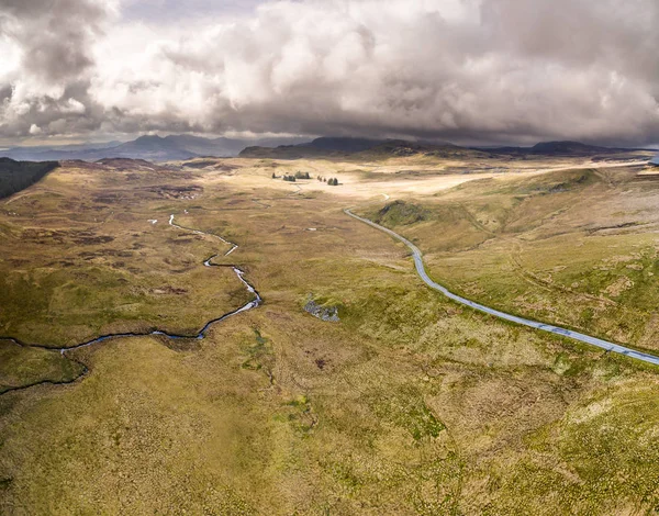 Moor ve dağlar Galler, Birleşik Krallık B4391 havadan görünümü