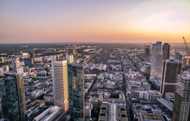 Frankfurt, Almanya - Europe mali bölgesinin hava