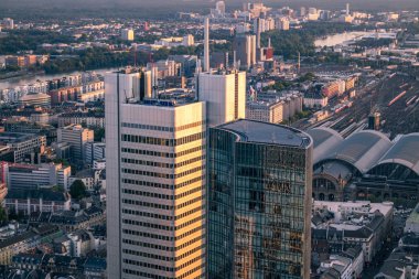 Frankfurt, Almanya - Europe mali bölgesinin hava