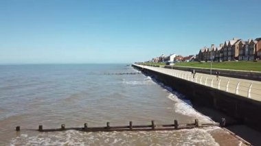 Galler - İngiltere'de Rhyl havadan görünümü
