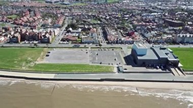 Galler - İngiltere'de Rhyl havadan görünümü