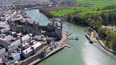 Manzarası Caernarfon, Gwynedd Galler - Amerika Birleşik Devletleri