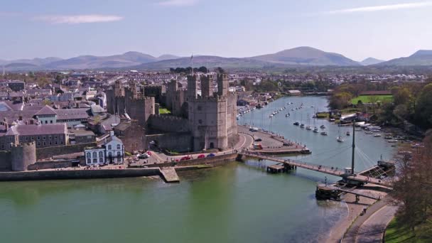 Manzarası Caernarfon, Gwynedd Galler - Amerika Birleşik Devletleri — Stok video