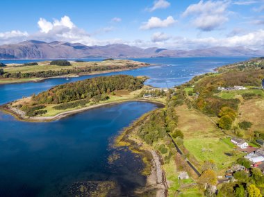Sonbahar, Argyll, İskoçya, İngiltere'de Portnacroish tarafından gizli Beach Hava