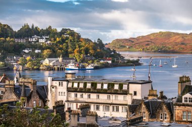Oban manzarası Güz, Argyll İskoçya - Amerika Birleşik Devletleri