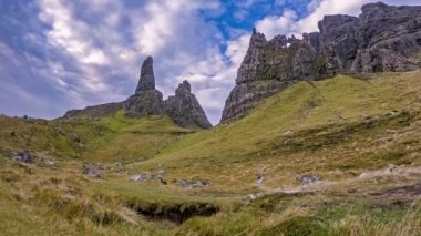 Zaman sukut sonbahar - Isle of Skye, İskoçya Stor yaşlı adam
