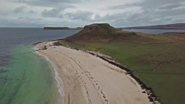 Hava Clagain Coral Beach üzerinde Isle of Skye - İskoçya