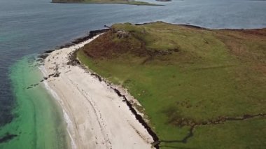 Hava Clagain Coral Beach üzerinde Isle of Skye - İskoçya