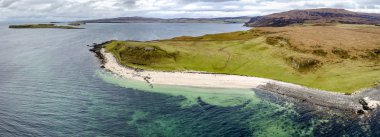 Hava Clagain Coral Beach üzerinde Isle of Skye - İskoçya