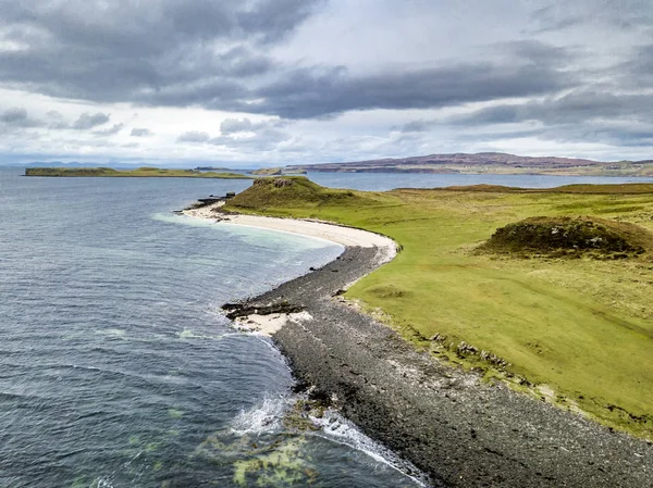 Aeronáutica de Clagain Coral Beach na Ilha de Skye - Escócia — Fotografia de Stock