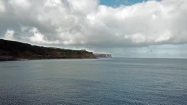 Rubha nam Brathairean, kardeşler noktası - Isle of Skye, İskoçya gelen nadir dinozor ayak izi Dashanpu'daki hakim olduğu tracksite ile dinozor defne üzerinde uçan