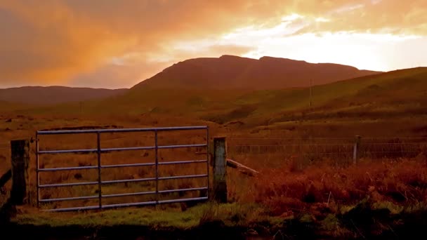 Sunset at the Quiraing on the Isle of Skye - Scotland — Stock Video