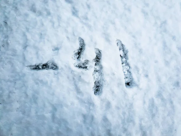 -41 ° C im frisch gefallenen Schnee — Stockfoto