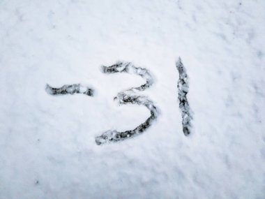 Kar içinde yazılı-31 sıcaklığını