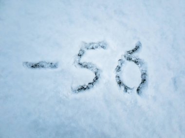 Kar içinde yazılı-56 sıcaklığını