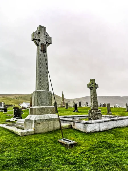 Kilmuir, Шотландія - 2019 25 жовтня: Могила флори Макдональд розташована на Kilmuir цвинтарі на острів Скай — стокове фото