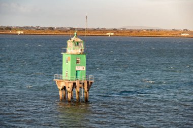 Dublin liman yeşil şamandıra Kulesi deniz feneri
