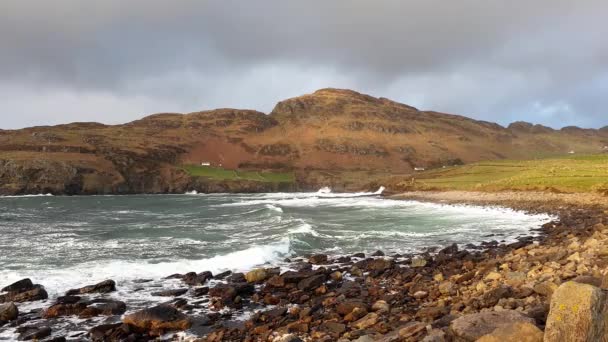 Muckross керівник-невеличкому півострові і в 10 км на захід від Killybegs, Ко Donegal, в північно західній Ірландії. — стокове відео