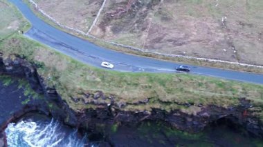 Mullaghmore baş - yaban Atlantik yolu, County Sligo, İrlanda'nın amacı imza havadan görünümü