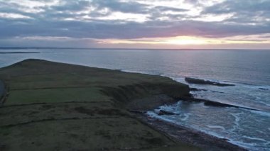 Mullaghmore baş - yaban Atlantik yolu, County Sligo, İrlanda'nın amacı imza havadan görünümü
